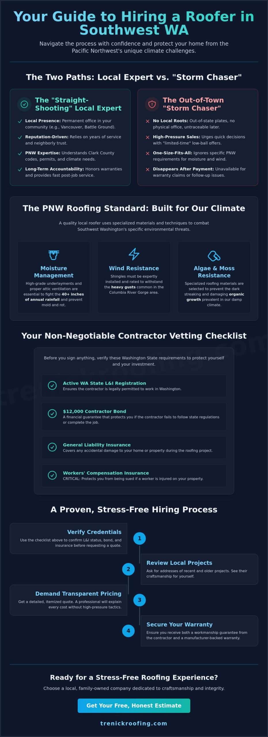 How to Choose Reliable Roofing Contractors Local to Battle Ground and Vancouver WA